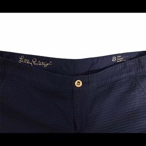 Lilly Pulitzer navy blue scallop shorts